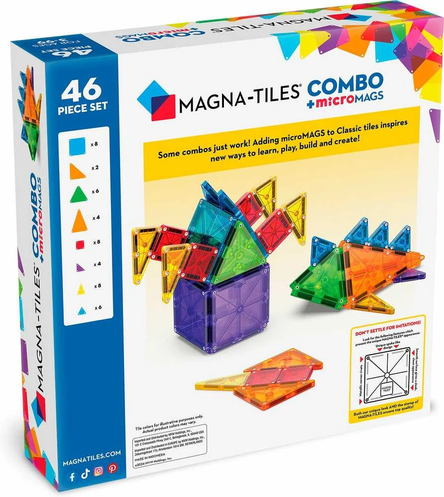 MAGNA-TILES - microMAGS rinkinys 46 vnt. (90293)