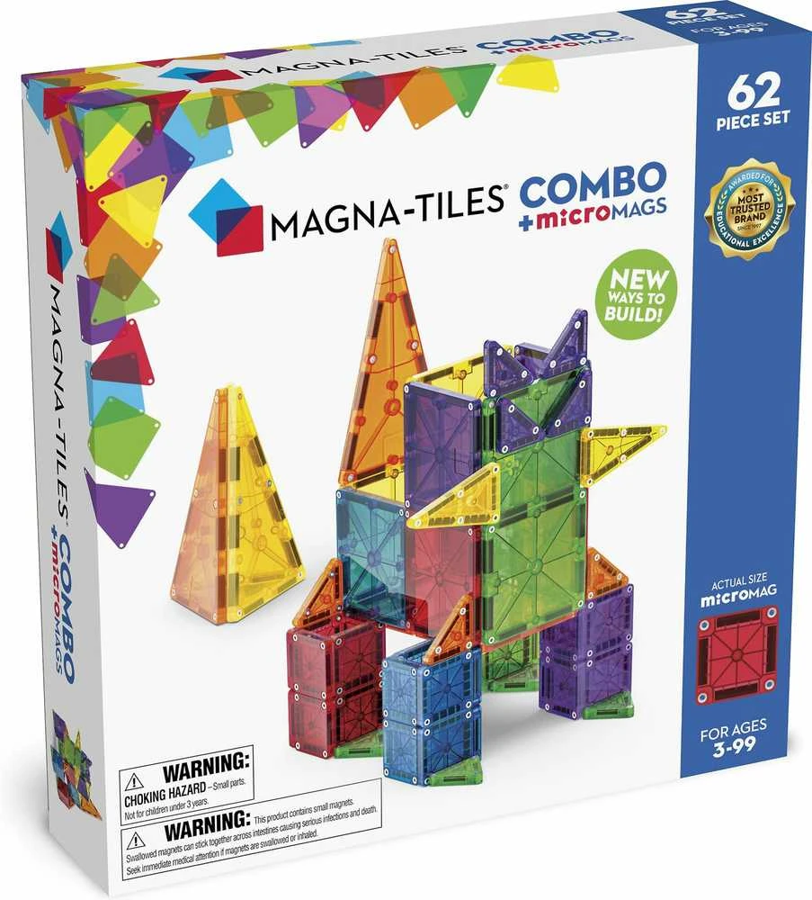 „Magna-Tiles“ – „microMAGS Combo“, 62 vnt. (90294)