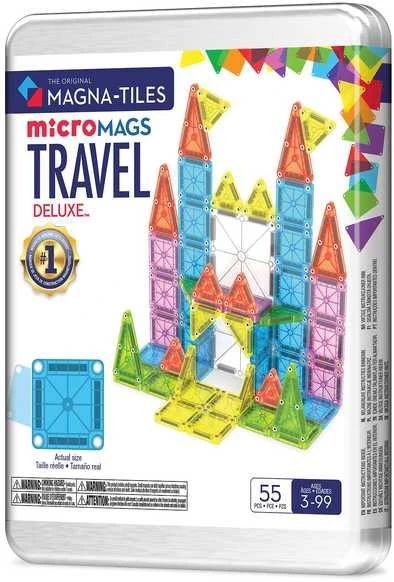 MAGNA-TILES Didelis kelioninis magnetinis konstruktorius „Micromags“, 55 det.