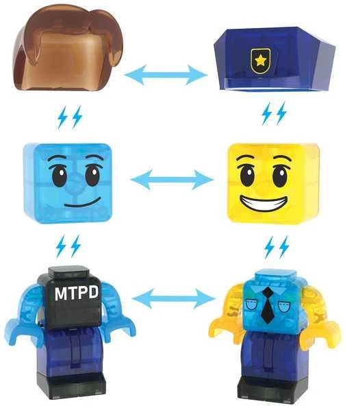MAGNA-TILES Magnetinis konstruktorius „Policijos nuovada“, 35 det.