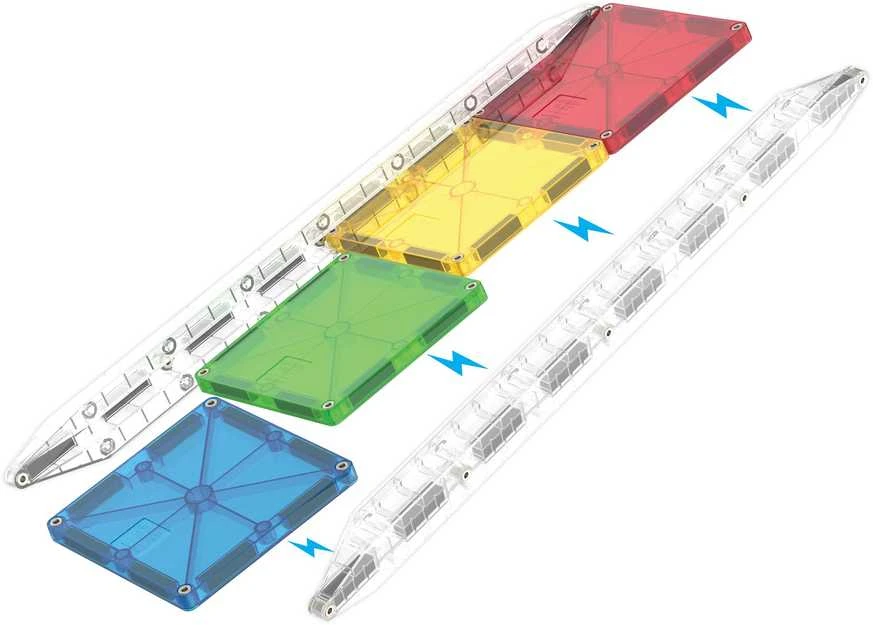 MAGNA-TILES Magnetinis konstruktorius „Kamuoliuko trasa“, 33 det.