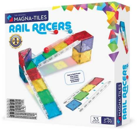 MAGNA-TILES Magnetinis konstruktorius „Kamuoliuko trasa“, 33 det.