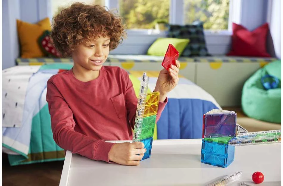 MAGNA-TILES Magnetinis konstruktorius „Kamuoliuko trasa“, 33 det.