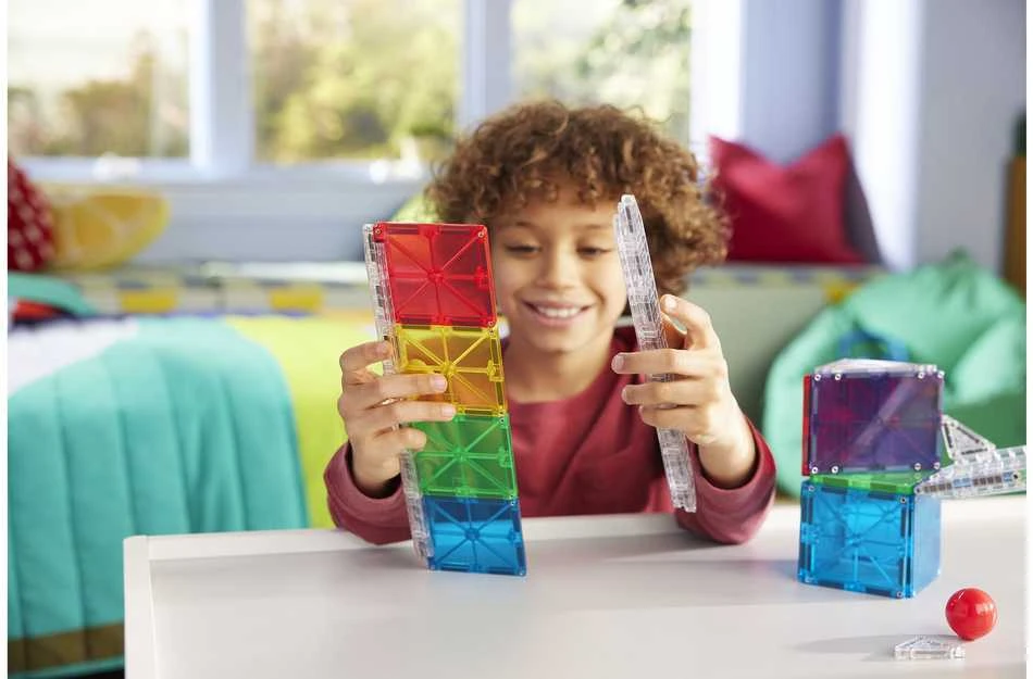 MAGNA-TILES Magnetinis konstruktorius „Kamuoliuko trasa“, 33 det.