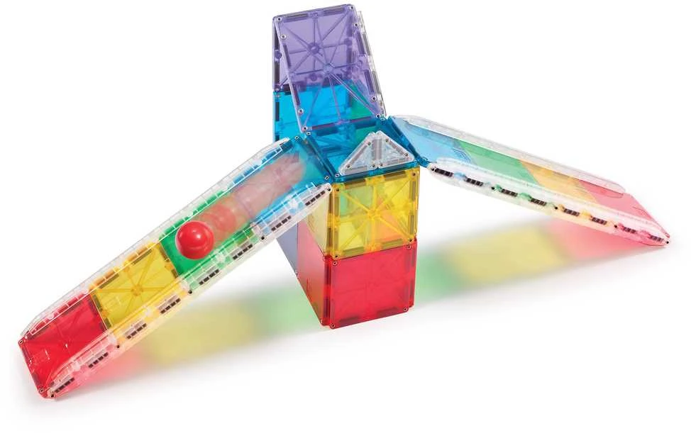 MAGNA-TILES Magnetinis konstruktorius „Kamuoliuko trasa“, 33 det.