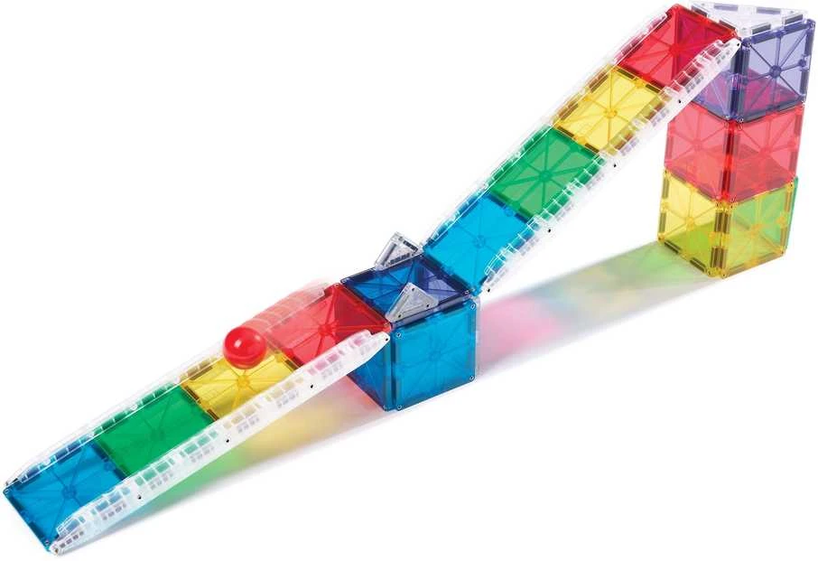 MAGNA-TILES Magnetinis konstruktorius „Kamuoliuko trasa“, 33 det.
