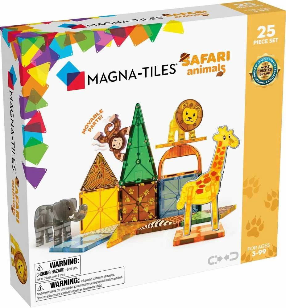 MAGNA-TILES Magnetinis konstruktorius „Safaris“, 25 det.