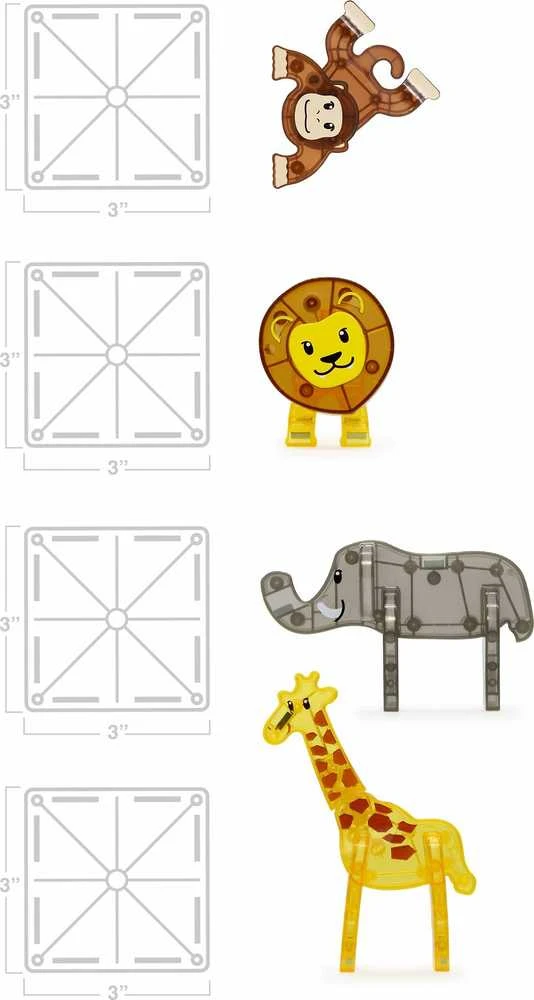 MAGNA-TILES Magnetinis konstruktorius „Safaris“, 25 det.