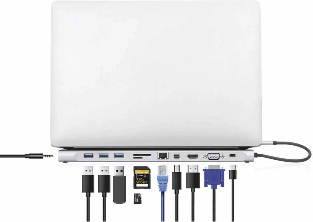 „Manhattan 11-in-1“ USB-C dokas / replikatorius (130578)