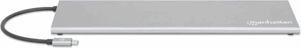 Manhattan 11W1 USB-C adapteris, sidabrinės spalvos