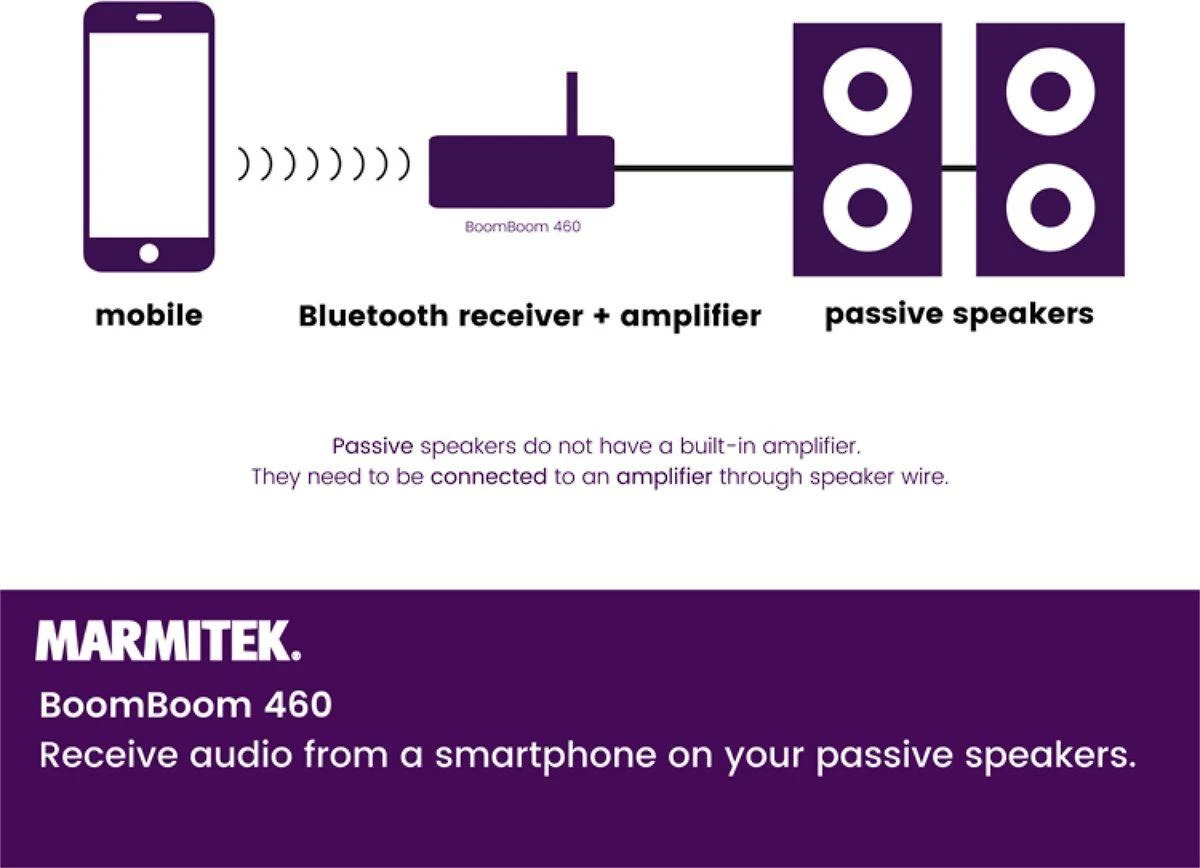 Marmitek BoomBoom 460 Bluetooth nerūdijantis plienas