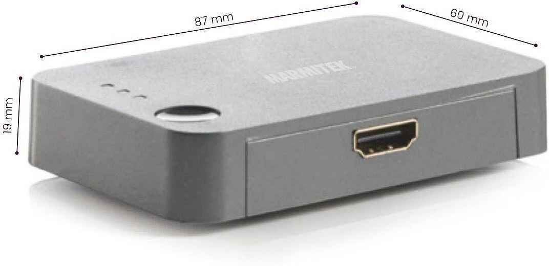 „Marmitek Connect 310 UHD 2.0“, HDMI, 2.0b, juodas, 18 Gbit/s, 600 MHz, 2560 x 2048 pikselių