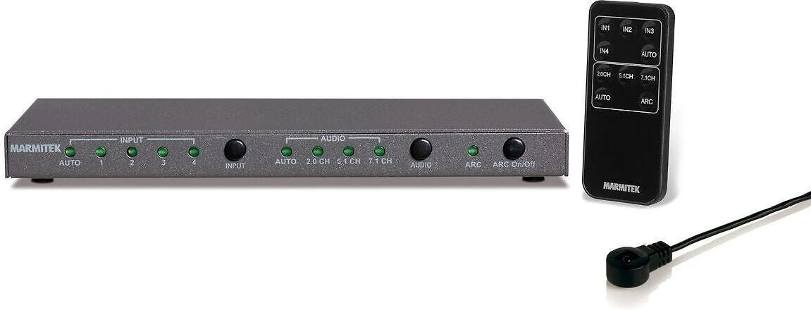 Marmitek Connect 621 UHD 2.0 HDMI jungiklis 4 in/1 out 4K60