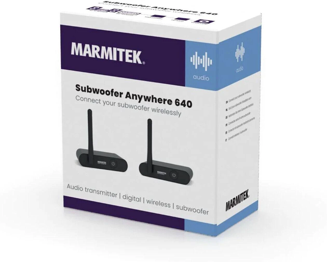 „MusicMan Marmitek Subwoofer Anywhere 640“ garso imtuvas ir siųstuvas