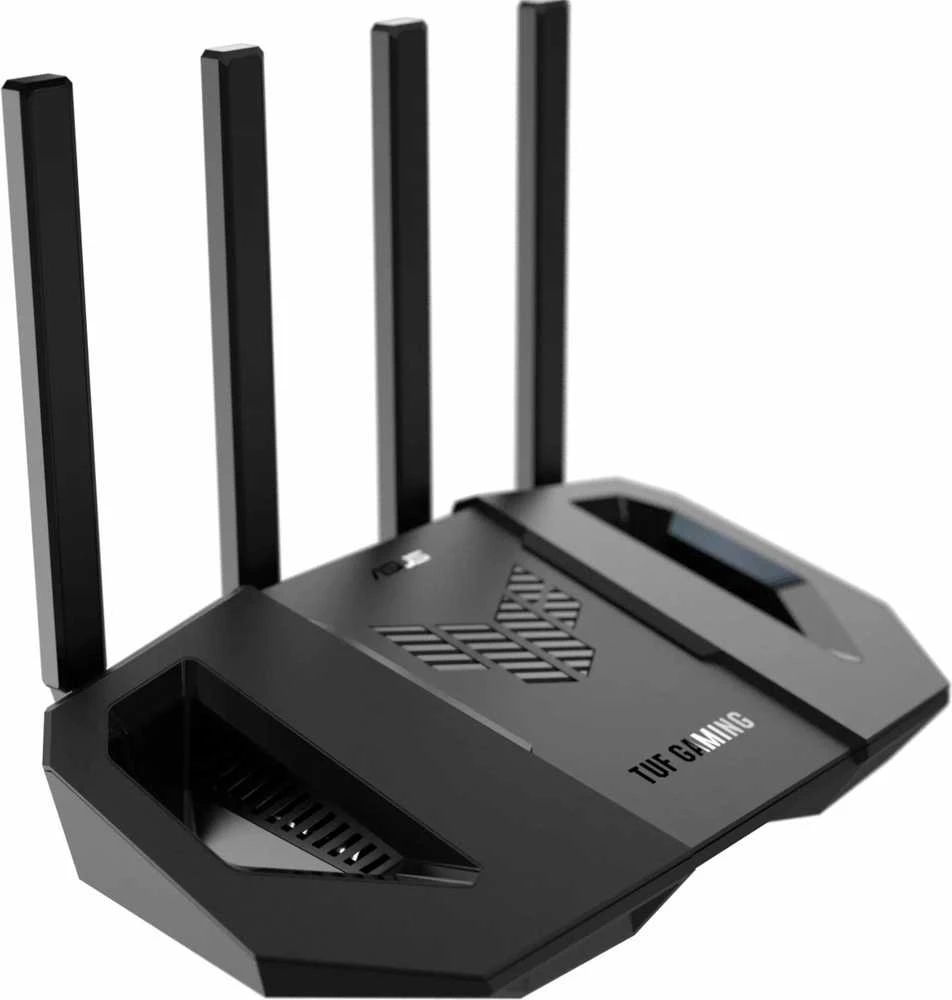 Asus | Dviejų dažnių žaidimų maršrutizatorius | TUF-BE3600 | 802.11ax | 10/100/1000 Mbit/s | Ethernet LAN (RJ-45) jungtys 5 | Tinklo palaikymas: Taip | MU-MiMO: Ne | Mobilusis plačiajuostis ryšys: Ne | Antenos tipas: Išorinė | 1x USB 3.2 Gen 1