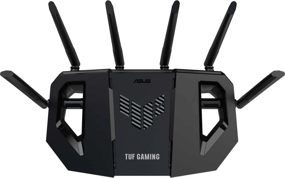 Asus | Dual Band WiFi 7 Extendable Gaming Maršrutizatorius | TUF Gaming BE6500 | 802.11be | 6500 Mbit/s | Ethernet LAN (RJ-45) jungtys 4 | Tinklelio palaikymas Taip | MU-MiMO Taip | Antenos tipas Išorinė fiksuota | 1
