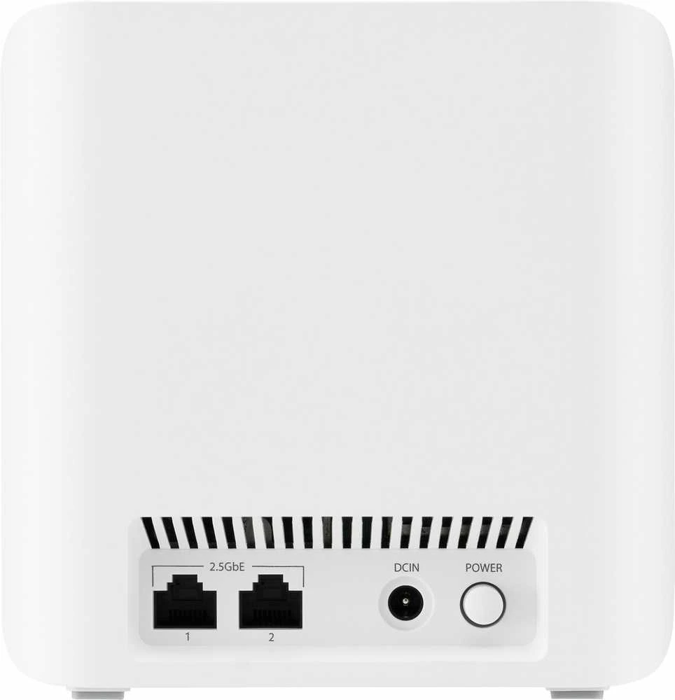 Asus | Dviejų juostų WiFi 7 AiMesh išplečiamas Maršrutizatorius | ZenWiFi BD4 (2pk) | 802.11be | 3600 Mbit/s | 3600 Mbit/s | Ethernet LAN (RJ-45) jungtys 2 | Tinklelio palaikymas Taip | MU-MiMO Taip | Antenos tipas Vidinis