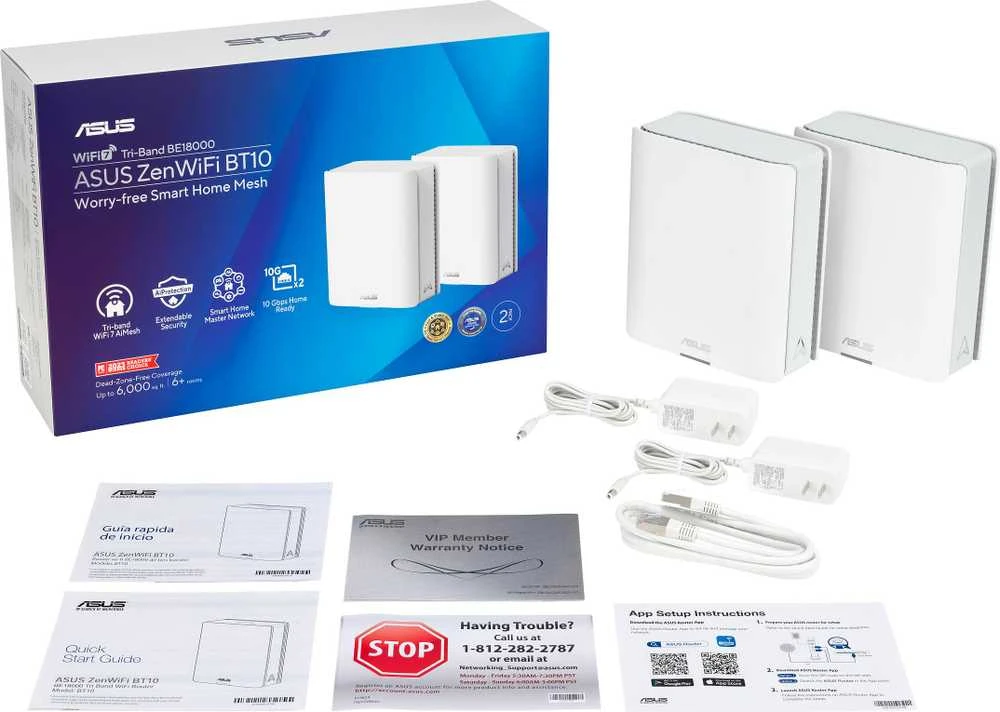 Asus ZenWiFi BT10 Tri-band WiFi 7 Smart AiMesh Maršrutizatorius | Asus