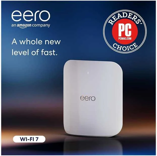 Maršrutizatorius eero Max 7 BE20800 Tri-Band Wi-Fi 7 tinklo sparta, 1 kpl
