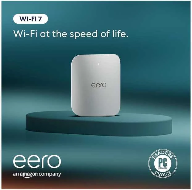 Maršrutizatorius „eero Pro 7 BE10800 Tri-Band Wi-Fi 7 mesh-reititin“, 1 kpl