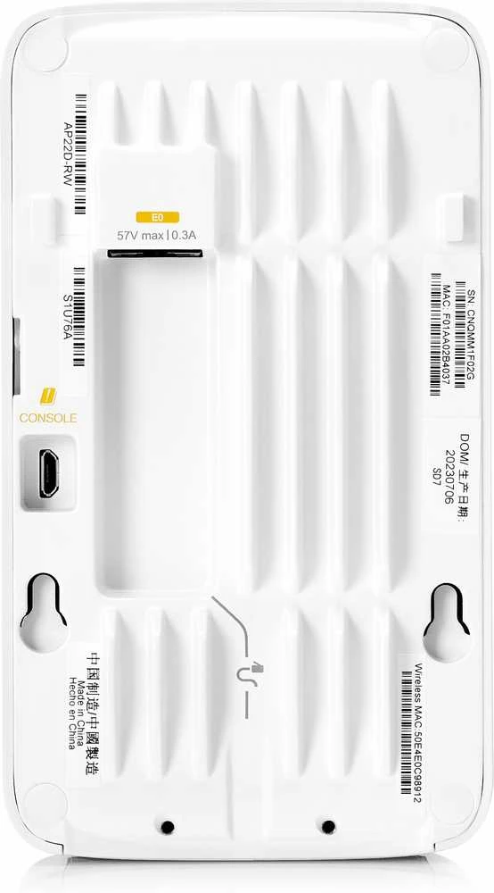 Maršrutizatorius „Hewlett Packard (HP) HPE Networking Instant On AP22D – dvigubas radijas 2x2 WiFi 6 -tukiasema