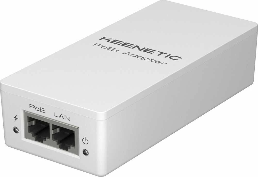 Keenetic PoE+ KN-4510-01-EU adapteris su jungčių bloku