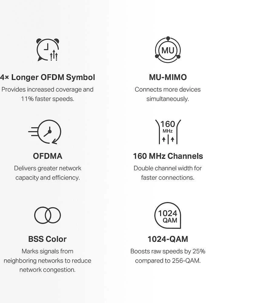 Maršrutizatorius Mercusys | AX3000 viso namo tinklelio „WiFi 6“ sistema su „PoE“ | „Halo H80X“ (3 vnt. pakuotė) | 802.11ax | 574+2402 Mbit/s | 10/100/1000 Mbit/s | Ethernet LAN (RJ-45) jungtys 3 | Tinklo palaikymas: Taip | MU-MiMO: Taip | Ne, mobilusis plačiajuostis ryšys | Antenos tipas: Vidinė