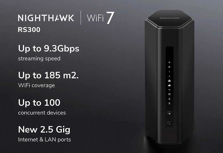 Maršrutizatorius Netgear Nighthawk WiFi 7 RS300-100EUS