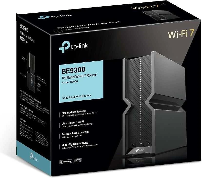 Maršrutizatorius TP-Link Archer BE550, trijų juostų, Wi-Fi 7