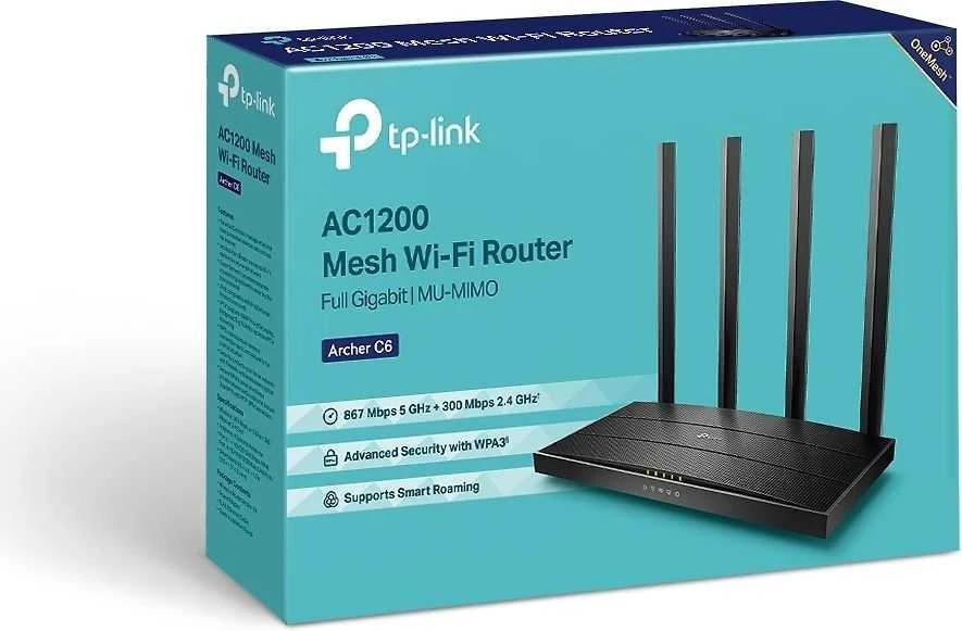 Maršrutizatorius TP-LINK Archer C6 Dual-band -WiFI-reititin