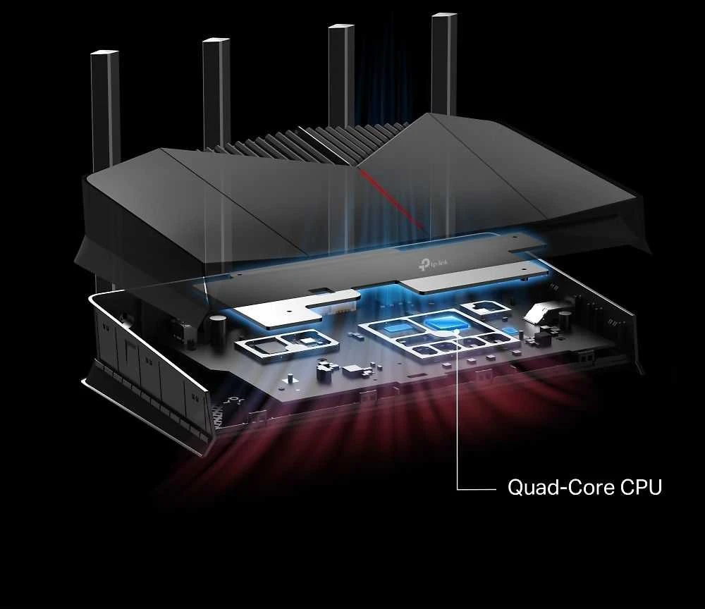 TP-Link Archer GE230 EasyMesh WiFi7 maršrutizatorius (BE3600, 2,4GHz/5GHz, 1x2,5GbEWAN, 1x2,5GbELAN, 3xGbE, 1xUSB3.0)