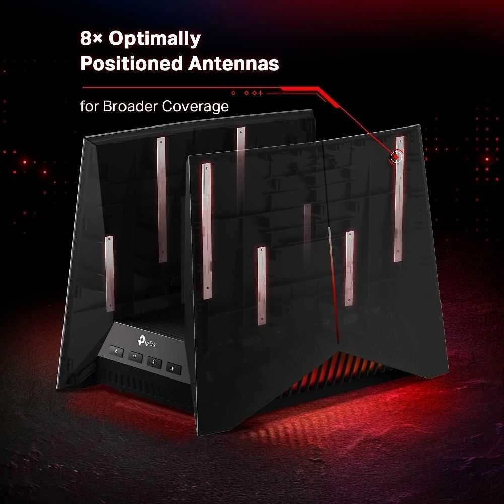 TP-LINK | BE19000 Tri Band Wi-Fi 7 Gaming Maršrutizatorius | Archer GE800 | 802.11be | 1376 Mbit/s | Ethernet LAN (RJ-45) jungtys 1 | Mesh Support No | MU-MiMO No | No mobile broadband