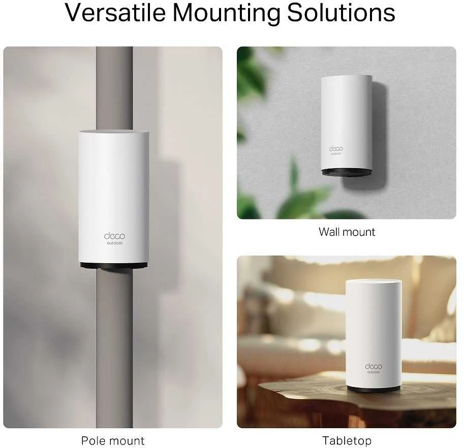 TP-LINK BE3600 lauko/vidaus Mesh WiFi 7 maršrutizatorius | Deco BE25-Outdoor (1 vnt. pakuotė) | 802.11ax | 2.4 GHz / 5 GHz | MU-MiMO Ne | PoE įvestis