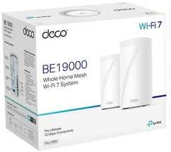 Maršrutizatorius TP-LINK Deco BE85 trijų dažnių WiFi 7 Mesh sistema, 2 vnt. pakuotėje