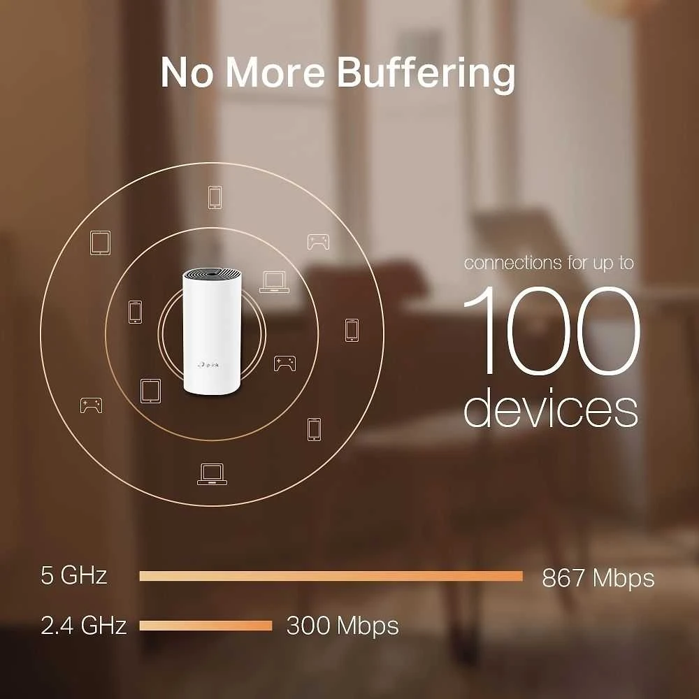 Maršrutizatorius TP-LINK AC1200 viso namo tinklelio „Wi-Fi“ įrenginys