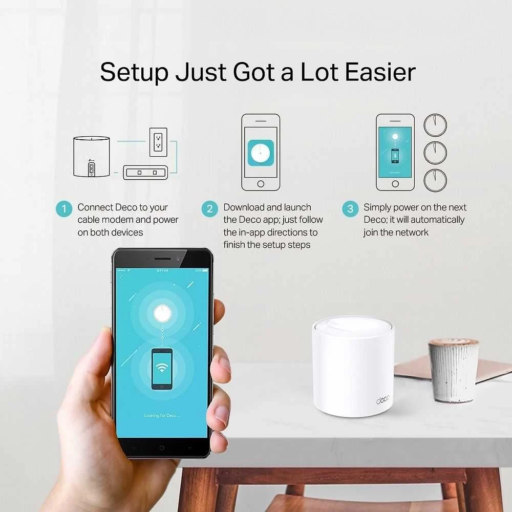 Maršrutizatorius TP-LINK Deco X20 (3-pack), Baltos spalvos