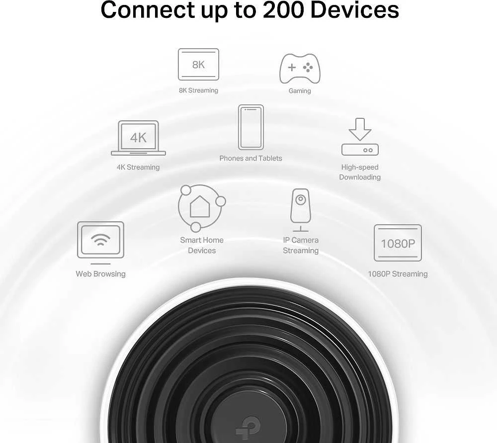 Maršrutizatorius TP-LINK Deco XE75 Tri-Band WiFi 6E -Mesh-järjestelmä, 3-pack