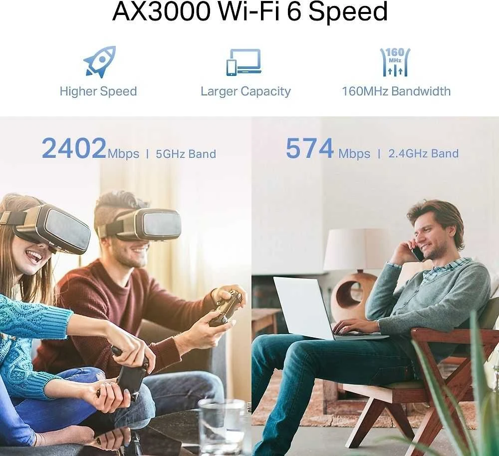 Maršrutizatorius Tinklo Įranga - TP-LINK RE705X Wi-Fi 6 Kartotuvas 2.5Gbps 4 Stiprintuvai