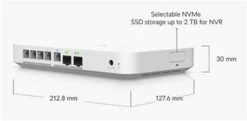 UBIQUITI CLOUD GATEWAY FIBER. STALINIŲ KOPINIŲ 10G DEBESIŲ VARTAI SU INTEGRUOTU POE JUNGIKLIU, PASIRENKAMA NVR SAUGYKLA IR VISAS UNIFI PROGRAMOS PALAIKIMAS (JOKIOS SAUGYKLOS)