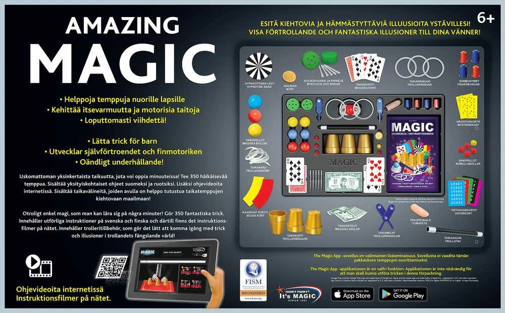 Martinex 350 magijos gudrybių rinkinio komplektacija