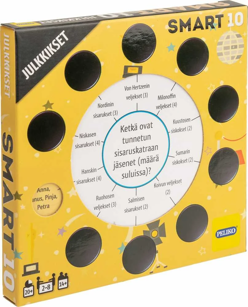 Smart10 - lisäkysymykset, julkkikset