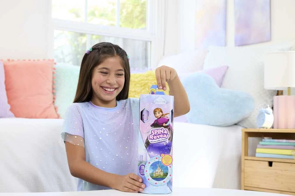 Mattel „Disney Frozen Spin And Reveal“ lėlės Anos siurprizų rinkinys JBG60