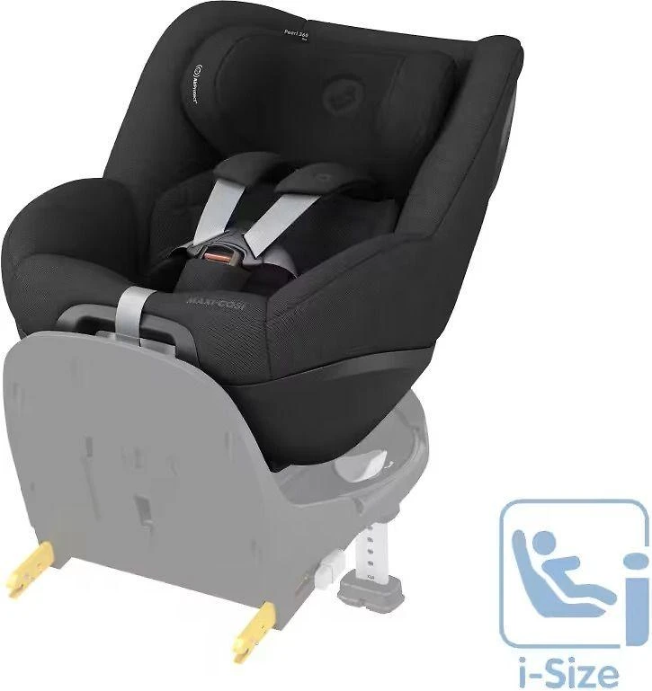 Maxi-Cosi Pearl 360 PRO - sukamasis, wysuwany fotelik automobilinis ~0-18 kg, siedzisko | Authentic Juodas