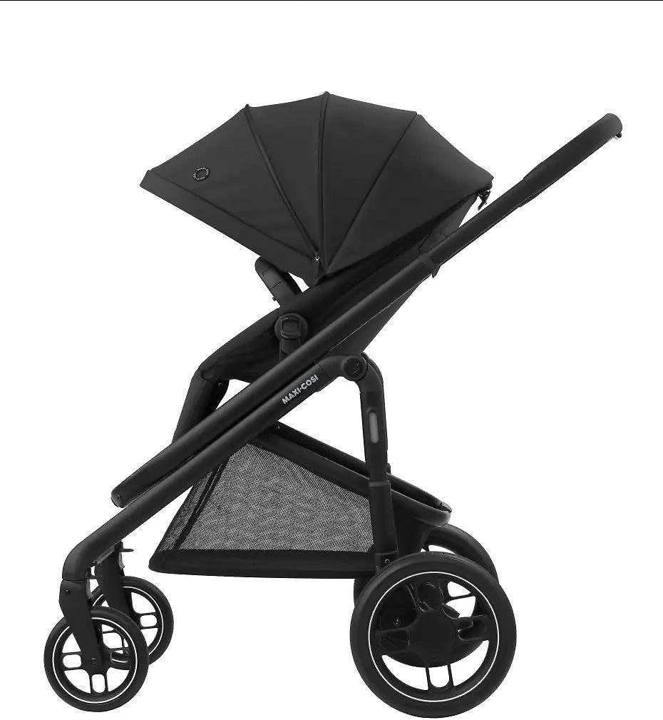 Maxi-Cosi Plaza + - daugiafunkcinis wózek, komplektas 2w1 | Essential Juodas