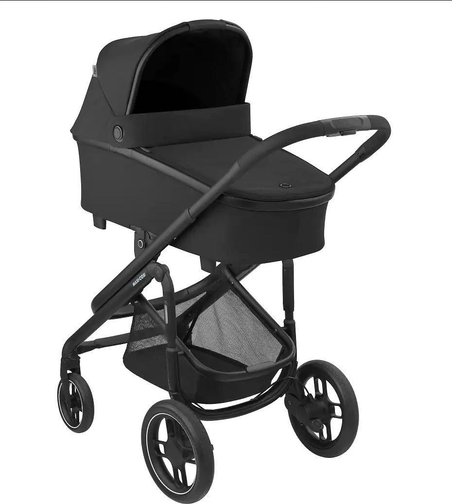 Maxi-Cosi Plaza + - daugiafunkcinis wózek, komplektas 2w1 | Essential Juodas