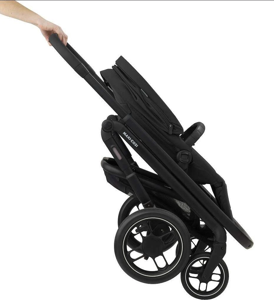 Maxi-Cosi Plaza + - daugiafunkcinis wózek, komplektas 2w1 | Essential Juodas