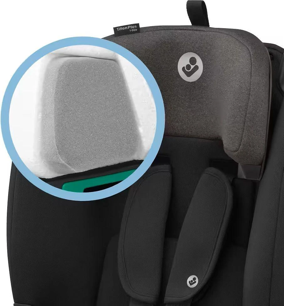 Maxi-Cosi Titan Plus i-Size galvos atramos amortizacija