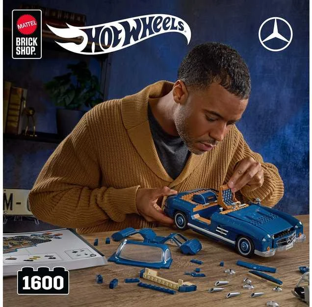 MATTEL BRICK SHOP HOT WHEELS konstruktorius – Mercedez Benz 300 SL (HWW25)
