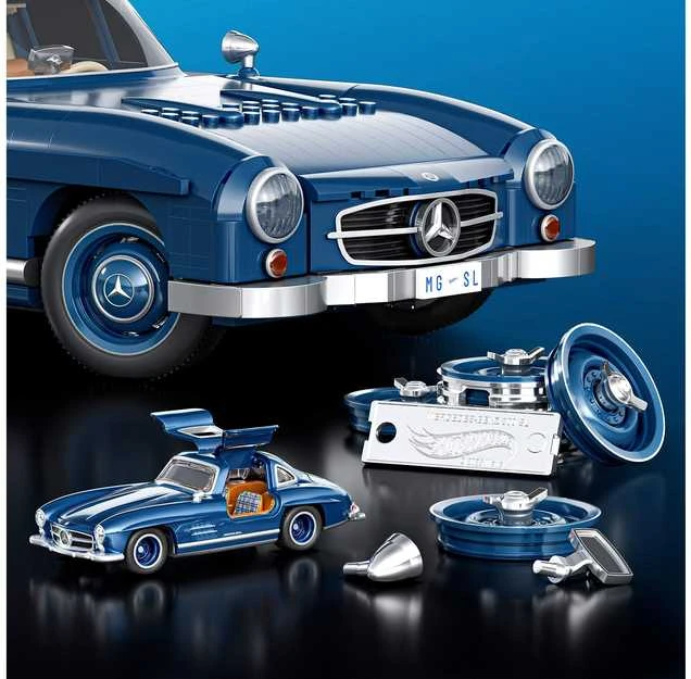 MATTEL BRICK SHOP HOT WHEELS konstruktorius – Mercedez Benz 300 SL (HWW25)