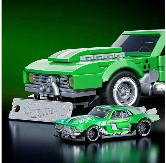 MATTEL BRICK SHOP HOT WHEELS konstruktorius – Speed Camaro (JFT16)